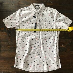 USA America Button Down Med